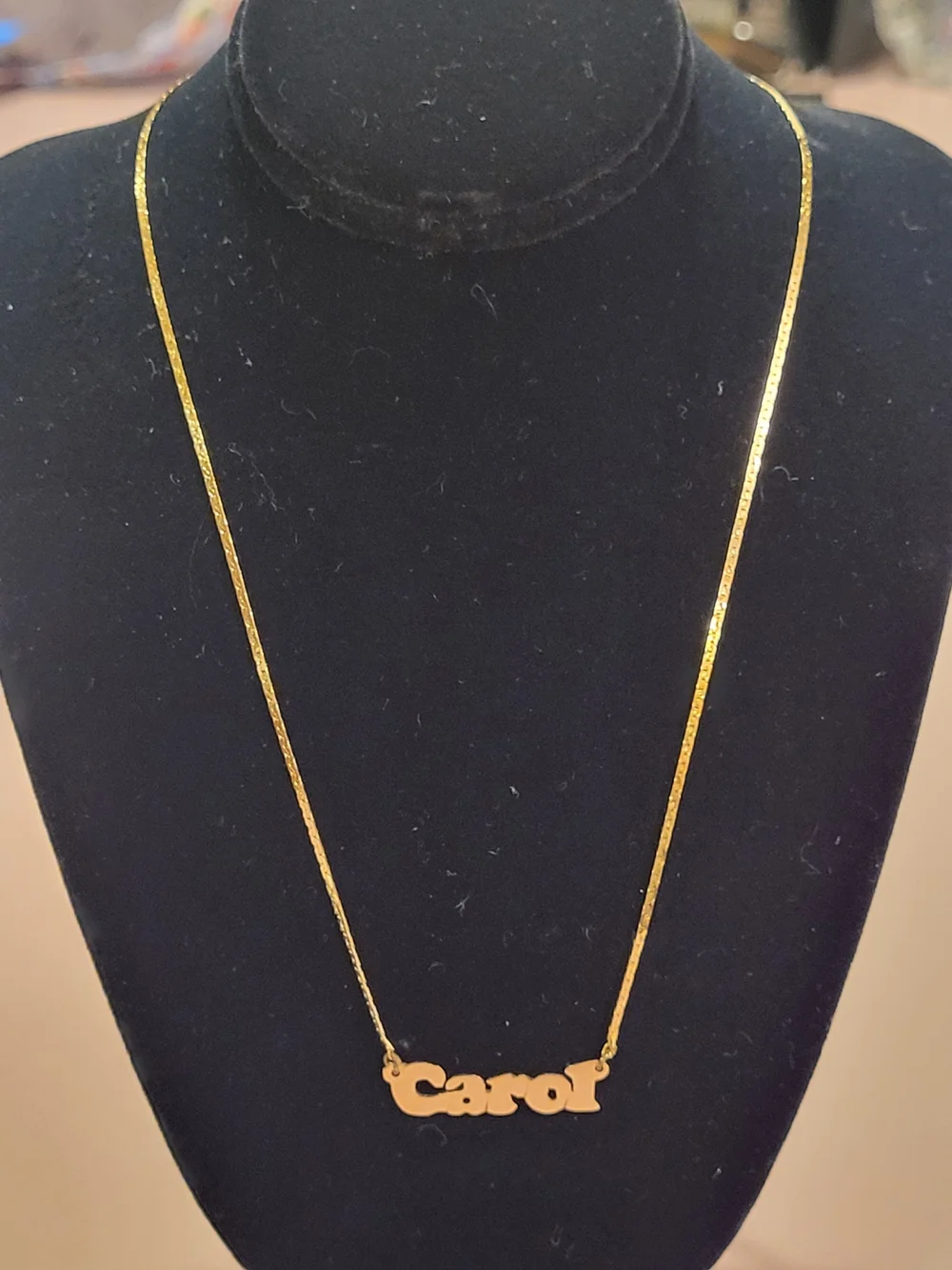 'Carol' Necklace in 14K Gold - Picture 2 of 4